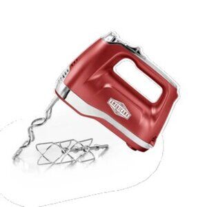 Americana Classics Hand Mixer with Beaters and Dough Hooks Red NEW IN BOX